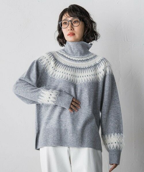 la.f... / ラ・エフ ニット・セーター | フェアアイル柄ニット | 詳細15