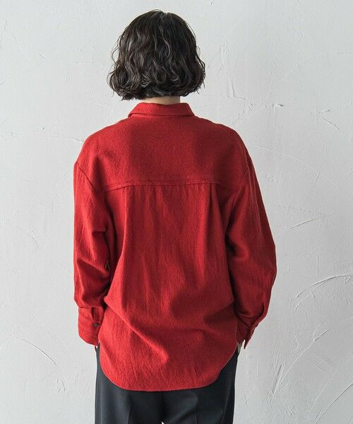 la.f... / ラ・エフ シャツ・ブラウス | ウールリファインシャツ | 詳細2