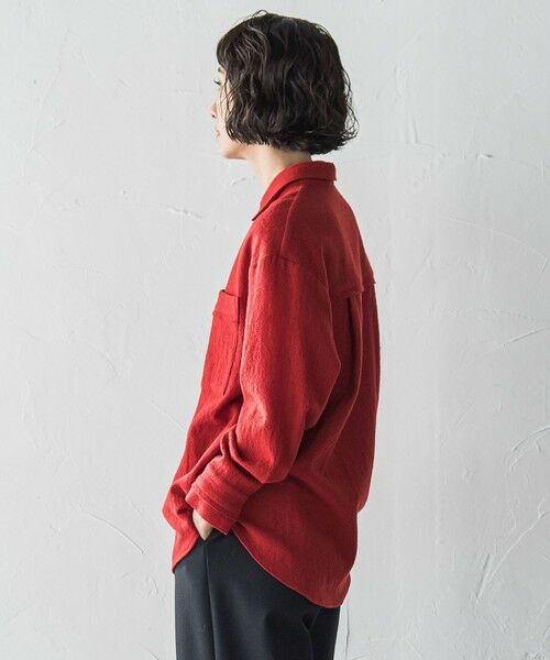 la.f... / ラ・エフ シャツ・ブラウス | ウールリファインシャツ | 詳細3