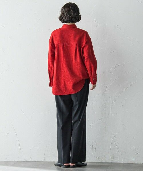 la.f... / ラ・エフ シャツ・ブラウス | ウールリファインシャツ | 詳細6