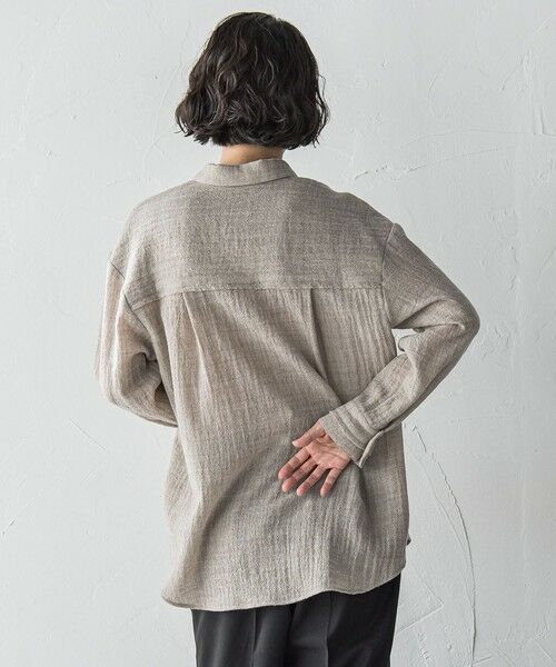 la.f... / ラ・エフ シャツ・ブラウス | ウールリファインシャツ | 詳細18