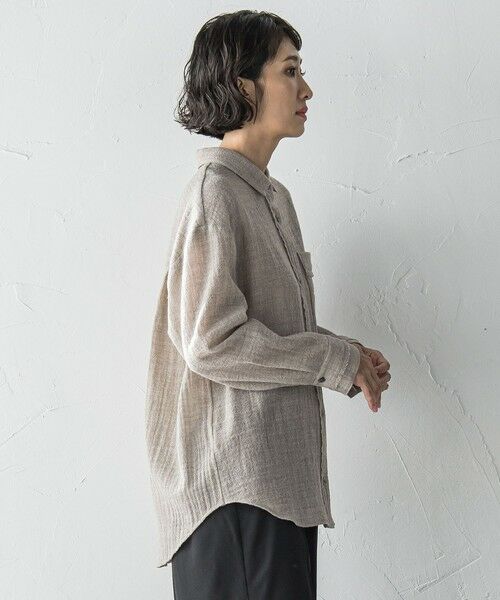 la.f... / ラ・エフ シャツ・ブラウス | ウールリファインシャツ | 詳細19