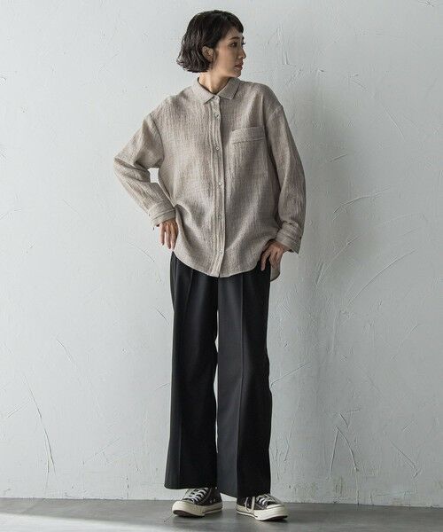 la.f... / ラ・エフ シャツ・ブラウス | ウールリファインシャツ | 詳細21