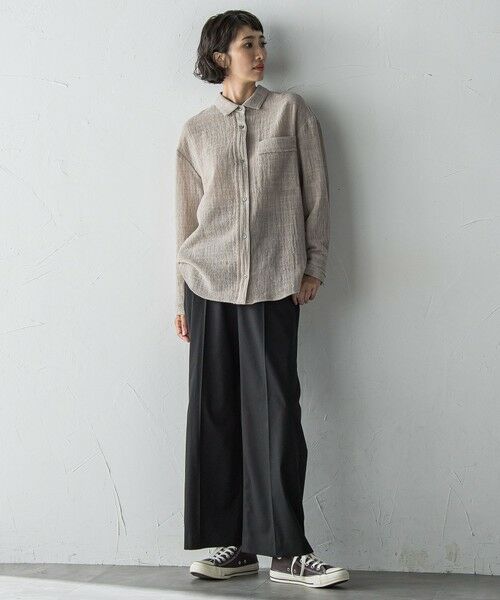 la.f... / ラ・エフ シャツ・ブラウス | ウールリファインシャツ | 詳細22