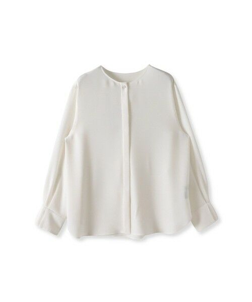 la.f... / ラ・エフ シャツ・ブラウス | メランジツイルノーカラーブラウス | 詳細5