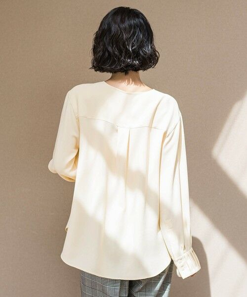 la.f... / ラ・エフ シャツ・ブラウス | メランジツイルノーカラーブラウス | 詳細7