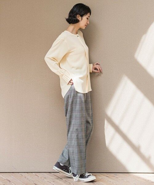 la.f... / ラ・エフ シャツ・ブラウス | メランジツイルノーカラーブラウス | 詳細9