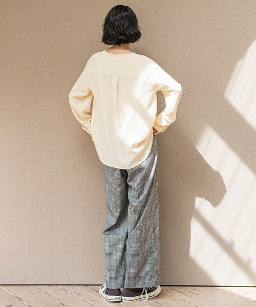 la.f... / ラ・エフ シャツ・ブラウス | メランジツイルノーカラーブラウス | 詳細10