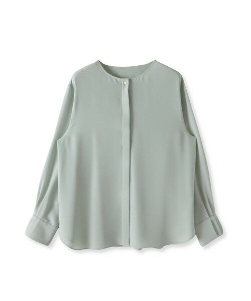 la.f... / ラ・エフ シャツ・ブラウス | メランジツイルノーカラーブラウス | 詳細18