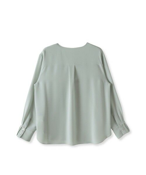 la.f... / ラ・エフ シャツ・ブラウス | メランジツイルノーカラーブラウス | 詳細24