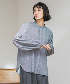 la.f... / ラ・エフ シャツ・ブラウス | ジョーゼットチェックブラウス≪洗濯機で洗える≫