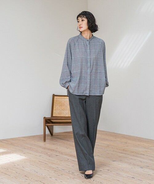 la.f... / ラ・エフ シャツ・ブラウス | ジョーゼットチェックブラウス≪洗濯機で洗える≫ | 詳細4