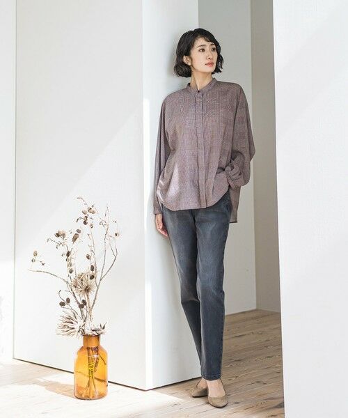 la.f... / ラ・エフ シャツ・ブラウス | ジョーゼットチェックブラウス≪洗濯機で洗える≫ | 詳細18