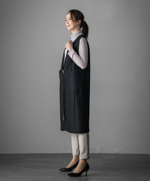 la.f... / ラ・エフ ロング・マキシ丈ワンピース | ウールツイードボンディングジャンスカ | 詳細5