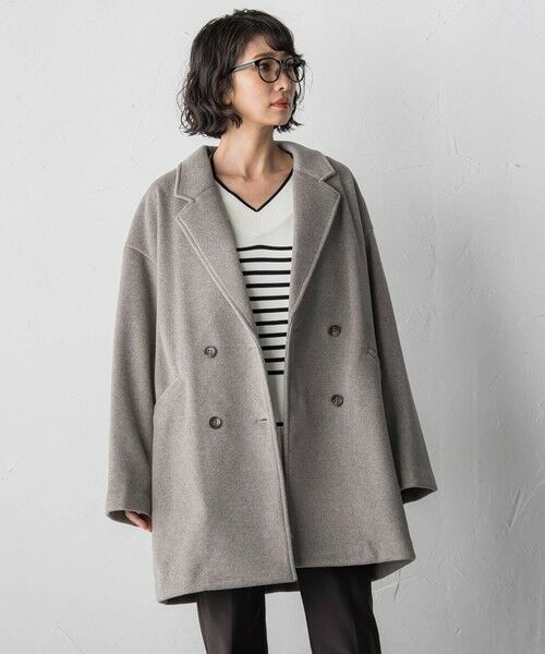 la.f... / ラ・エフ ダッフルコート | 【biyori】ニットビーバーコート | 詳細1