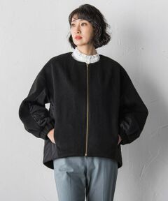 la.f... / ラ・エフ テーラードジャケット | 【biyori】キルティングノーカラーブルゾン