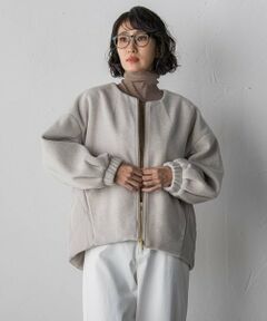 la.f... / ラ・エフ テーラードジャケット | 【biyori】キルティングノーカラーブルゾン