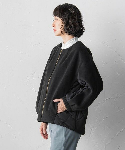 la.f... / ラ・エフ テーラードジャケット | 【biyori】キルティングノーカラーブルゾン | 詳細1