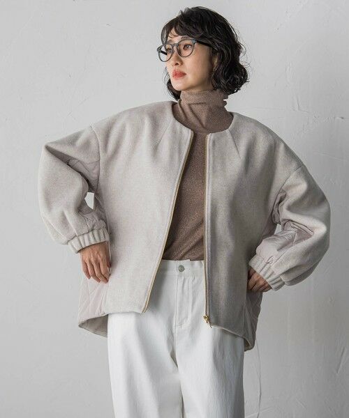 la.f... / ラ・エフ テーラードジャケット | 【biyori】キルティングノーカラーブルゾン | 詳細20