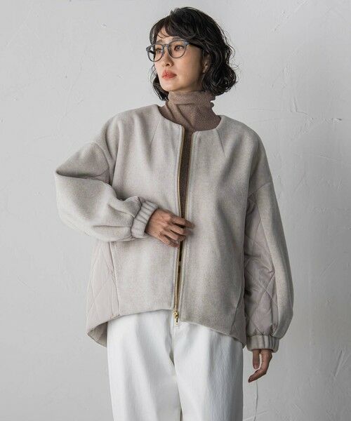 la.f... / ラ・エフ テーラードジャケット | 【biyori】キルティングノーカラーブルゾン | 詳細19