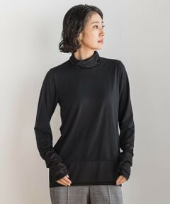 la.f... / ラ・エフ カットソー | シアー切り替えカットソー