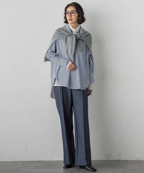 la.f... / ラ・エフ カットソー | シアー切り替えカットソー | 詳細6