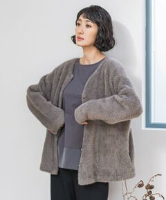 la.f... / ラ・エフ ニット・セーター | フェザーヤーンニットカーディガン