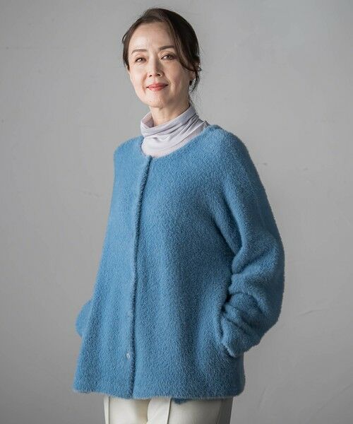 la.f... / ラ・エフ ニット・セーター | フェザーヤーンニットカーディガン | 詳細10