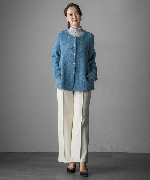 la.f... / ラ・エフ ニット・セーター | フェザーヤーンニットカーディガン | 詳細15