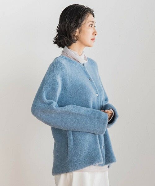 la.f... / ラ・エフ ニット・セーター | フェザーヤーンニットカーディガン | 詳細2