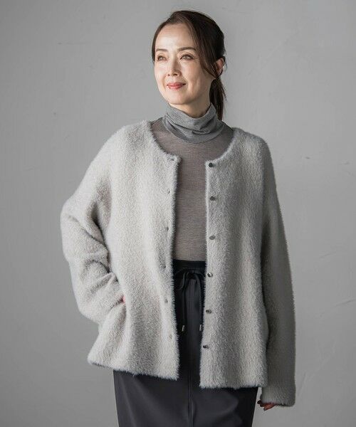 la.f... / ラ・エフ ニット・セーター | フェザーヤーンニットカーディガン | 詳細26