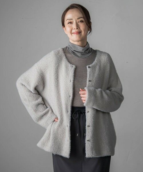 la.f... / ラ・エフ ニット・セーター | フェザーヤーンニットカーディガン | 詳細29