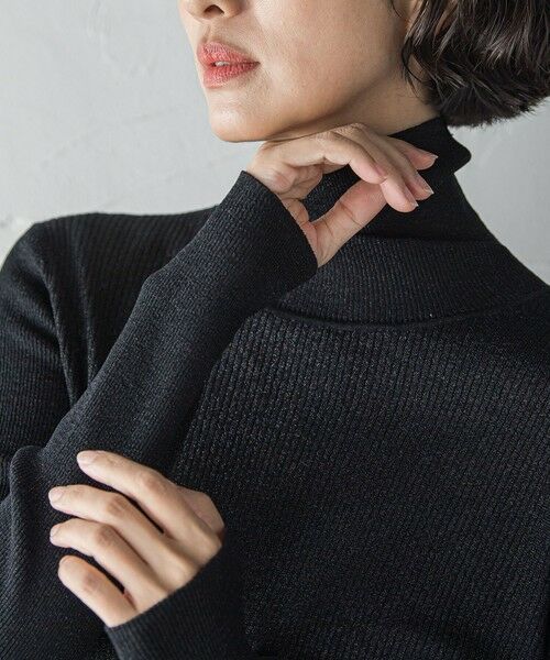 la.f... / ラ・エフ ニット・セーター | ラメリブタートルニット | 詳細12