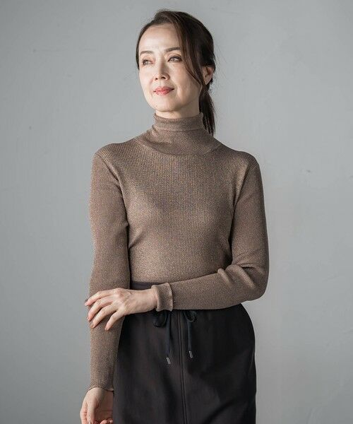 la.f... / ラ・エフ ニット・セーター | ラメリブタートルニット | 詳細18