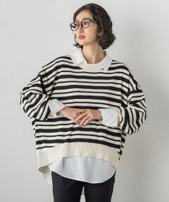 la.f... / ラ・エフ ニット・セーター | 【WEB限定】""3コーデが叶う2点セット""ニット×シャツ