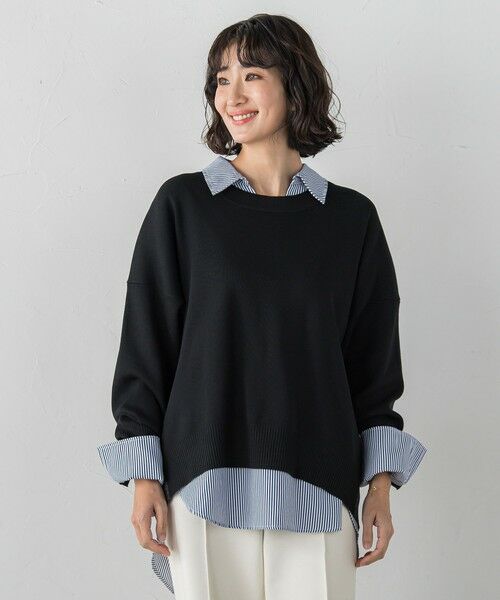 la.f... / ラ・エフ ニット・セーター | 【WEB限定/新色追加】""3コーデが叶う2点セット""ニット×シャツ | 詳細1