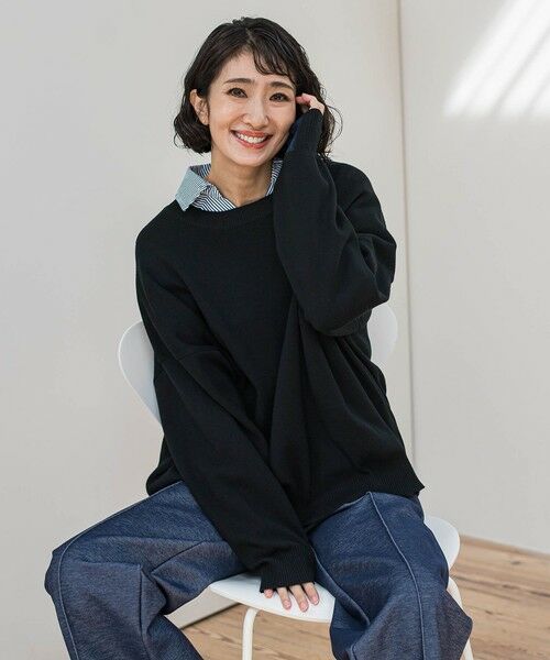 la.f... / ラ・エフ ニット・セーター | 【WEB限定/新色追加】""3コーデが叶う2点セット""ニット×シャツ | 詳細4