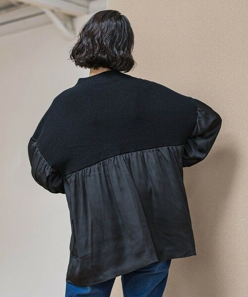 la.f... / ラ・エフ ニット・セーター | 【WEB限定】""1枚でサマになる""ふんわりドッキングニット | 詳細2