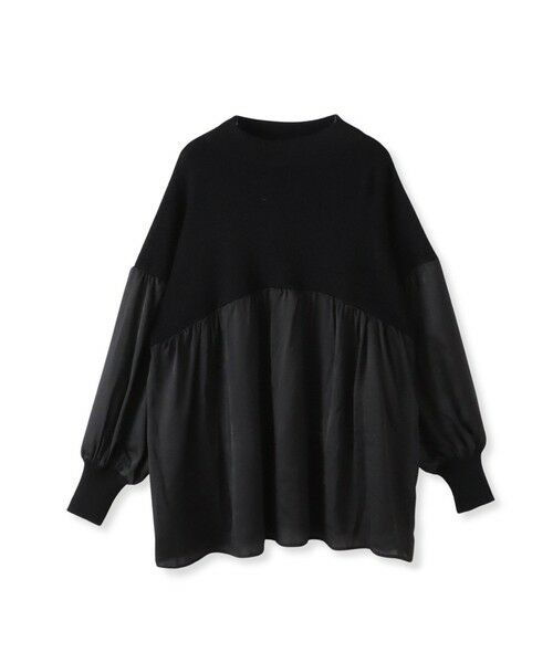 la.f... / ラ・エフ ニット・セーター | 【WEB限定】""1枚でサマになる""ふんわりドッキングニット | 詳細12