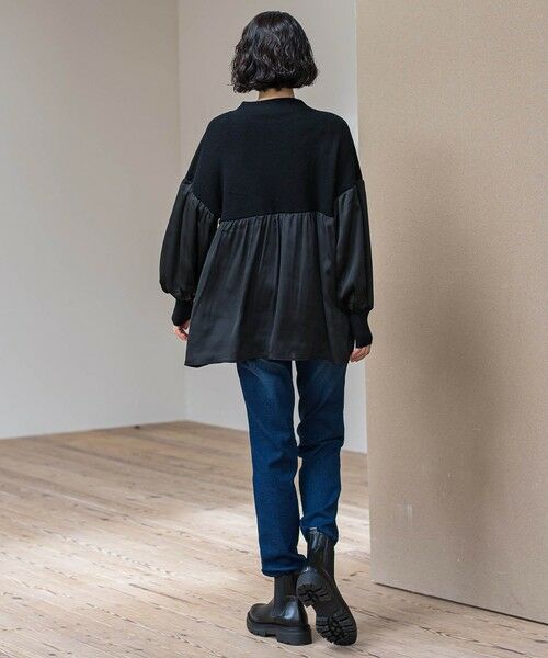 la.f... / ラ・エフ ニット・セーター | 【WEB限定】""1枚でサマになる""ふんわりドッキングニット | 詳細5