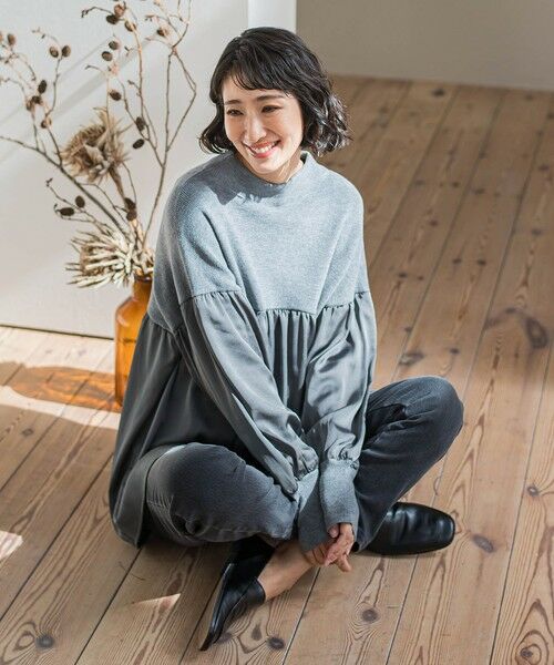 la.f... / ラ・エフ ニット・セーター | 【WEB限定】""1枚でサマになる""ふんわりドッキングニット | 詳細22