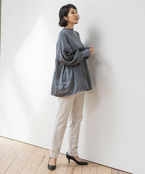 la.f... / ラ・エフ ニット・セーター | 【WEB限定】""1枚でサマになる""ふんわりドッキングニット | 詳細27