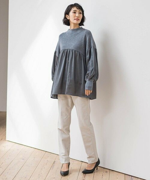 la.f... / ラ・エフ ニット・セーター | 【WEB限定】""1枚でサマになる""ふんわりドッキングニット | 詳細28