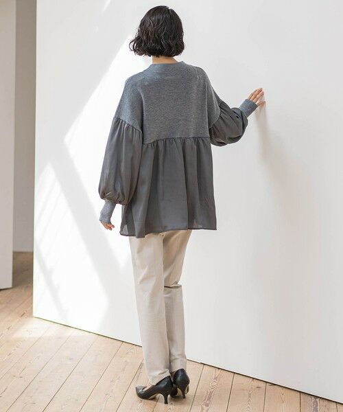 la.f... / ラ・エフ ニット・セーター | 【WEB限定】""1枚でサマになる""ふんわりドッキングニット | 詳細29