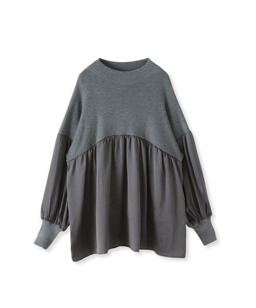 la.f... / ラ・エフ ニット・セーター | 【WEB限定】""1枚でサマになる""ふんわりドッキングニット | 詳細30