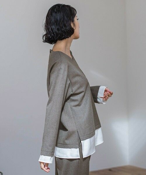 la.f... / ラ・エフ シャツ・ブラウス | ピクシエスタVネックブラウス≪洗濯機で洗える≫ | 詳細17