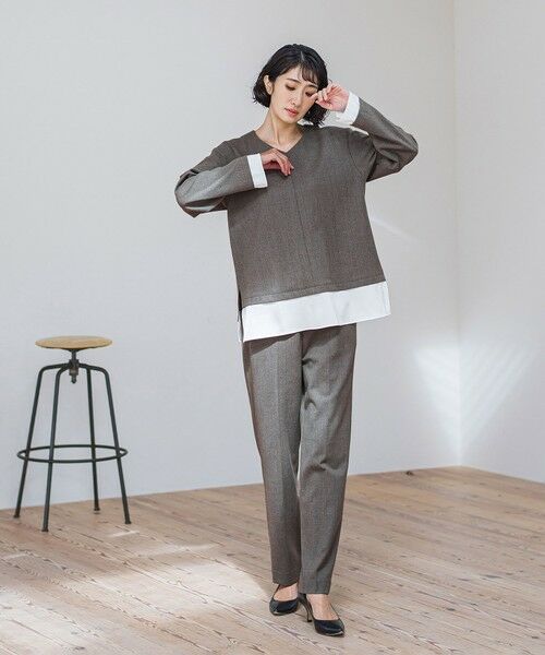 la.f... / ラ・エフ シャツ・ブラウス | ピクシエスタVネックブラウス≪洗濯機で洗える≫ | 詳細19