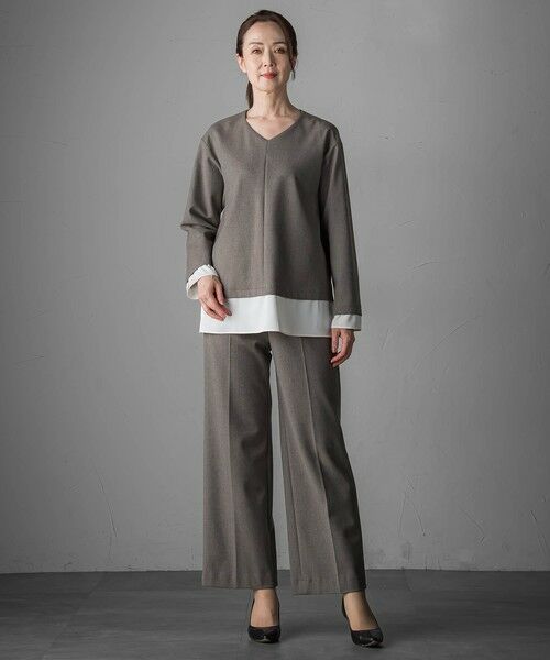 la.f... / ラ・エフ シャツ・ブラウス | ピクシエスタVネックブラウス≪洗濯機で洗える≫ | 詳細23