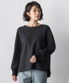 la.f... / ラ・エフ カットソー | メルトンニットドッキングカットソー