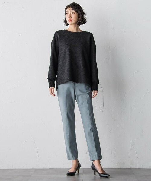 la.f... / ラ・エフ カットソー | メルトンニットドッキングカットソー | 詳細10